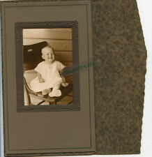 Antique Photo - Cute Smiling Baby Sitting - 2 Teeth picture