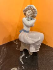 VINTAGE Lladro Nao Figurine A Big Hug - Girl Hugging a Puppy #1049 picture