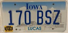 1 IOWA COUNTY vintage embossed style license plate Franklin IA - PICK YOUR PLATE picture