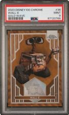 2023 Topps Disney 100 Chrome Wall-E Gold Wave /50 PSA 9 picture