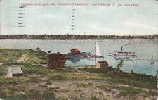  Postcard Cushing's Island Maine  Landing + Cape Shore picture