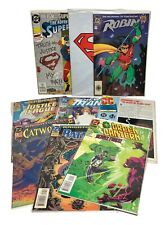 Vtg 90s Lot of 9 DC Comics Superman Poster Green Lantern Batman Robin picture