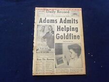 1958 JUNE 13 BOSTON RECORD AMERICAN NEWSPAPER-ADAMS ADMITS HELP GOLDFINE-NP 6272 picture