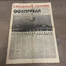 Russian Newspaper Pravda Nov 8 1972 55th Anniv of Lenin's Socialist Revolution picture