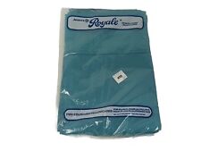 Vintage Janaco’s Royale Luxury Pillowcases NOS Solid Blue Set Of 2 Standard USA picture