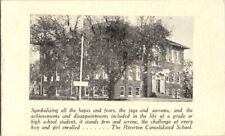 vintage postcard/article The Riverton Consolidated School. picture