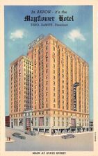 Mayflower Hotel Akron Ohio linen Maine and State Street picture