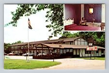 Lindsborg KS-Kansas, Viking Motel, Advertising, Antique Vintage Postcard picture