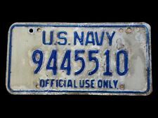 Authentic 1960s US Navy License Plate Vietnam War Military Vehicle American Navy picture