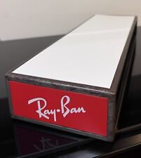 Ray-Ban Countertop Display-2”Riser Stand-Iconic logo-White Top-Patina Base picture