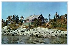 c1950's The Ledges House River Scene MacMahan Island Maine ME Vintage Postcard picture