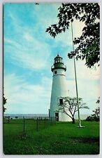 Marblehead Peninsula Lake Erie Lakefront Lighthouse Ohio Vintage UNP Postcard picture