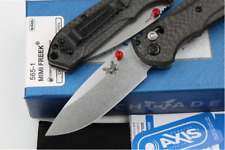 Y-START Camping Knife Hunting Folding Knife S90v Blade Carbon fiber Handle-HD565 picture