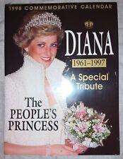 Collectable 1998 Commemorative  Princess Diana calander picture
