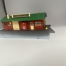 Vintage New Bright 1986  RIO GRANDE STATION  Train Depot working lights picture