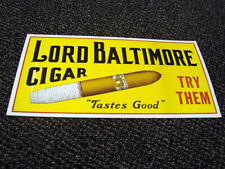 Circa 1930s Lord Baltimore Cigar Cardboard Sign picture