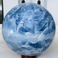 Natural Blue Celestite Crystal Sphere Ball Healing Madagascar 2200G picture