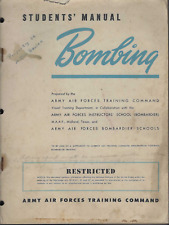 ORIGINAL 1944 WWII AAF BOOK STUDENTS' MANUAL AERIAL BOMBING M-SERIES BOMBSIGHT picture