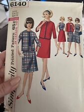 Vintage 1960’s Simplicity Sewing Pattern 6140 Junior Size 13 Cut and Complete  picture