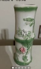 Mcm Tiki Bamboo Ceramic Vintage Vase Unique Japanese picture