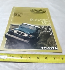 Vintage 1978 Toyota Land Cruiser Print Ad (Used)(TX) picture