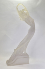 Vintage Frosted Lucite Resin Art Deco Woman Dancer 24