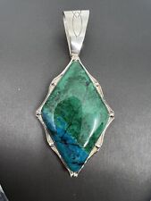 Jay King 925 Peruvian  Chrysocolla Pendant- As is picture