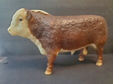 Vintage BREYER Traditional #74 Polled Hereford Bull Farm Animal Cow/Cattle picture
