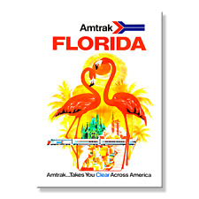AMTRAK FLORIDA Vintage Advert Design 3.5 