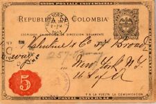 Rare vintage COLOMBIA post card  w/ message to New York posted 1903 picture