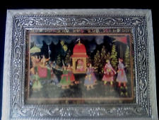 raised silver (black accents) jewelry box fairy tale cover made in russia picture