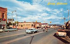 Cortez CO Colorado Main Street Downtown Navajo Trail Southwest Vtg Postcard C48 picture