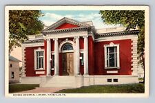 Titusville PA-Pennsylvania, Benson Memorial Library, Antique Vintage Postcard picture