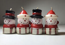 Vintage 1990s Small Snowmen Christmas Candles (#1) picture