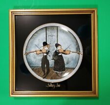12x12 FIDDLERS TWO Anna Perenna 8¼ PLATE in Gold Wood Frame Shadow Box PICTURE picture