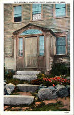 Marblehead MA-Massachusetts, Old Doorway, Lookout Court,  Vintage Postcard picture