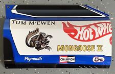 WOWCurved Mongoose Plymouth Race Car DRAG RACING Door Style Sign DRAGSTER picture