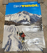 Original Vintage Winter Travel Poster Ski Tirol Austria Skiing Travel Poster picture