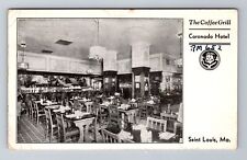 St Louis MO-Missouri, The Coronado Hotel Coffee Grill, Vintage c1940 Postcard picture