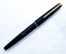 Montblanc Vintage Classic Black Resin fountain Pen 585 14k Gold Nib  picture