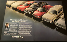 1986 AMC Renault Jeep Model Range - Vintage Original Print Ad / Wall Art - CLEAN picture