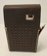 Vintage Realtone Transistor Radio Battery Tested Works Leather Case Japan picture