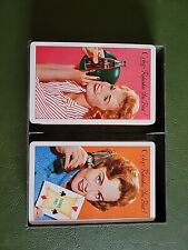 1961 Vtg Coca-Cola, (2) Complete Decks of Playing Cards Rockabilly 60s Kitch  picture