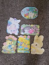 Vintage Easter Cardboard Window Cutout Lot picture