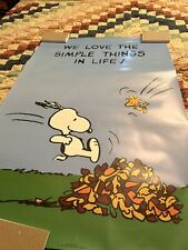 Peanuts Snoopy “We Love The Simple Things In Life” Poster 24x36 picture