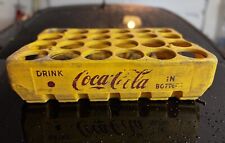 Vintage 1940's Coca Cola Yellow Bottle Carrier picture