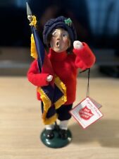 VTG 1997 Byer’s Choice Caroler Salvation Army Boy w/ Blood & Fire Flag SIGNED picture