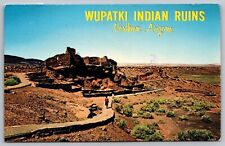 Wupatki Indian Ruins Northern Arizona Desert Historic Red Sandstone PM Postcard picture