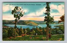 Mountainburg AR-Arkansas, Lake Fort Smith, Ozark Mt., Antique Vintage Postcard picture
