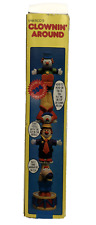 Vintage ENESCO Clownin' Around Drum Stacking Clowns Figures 1981 #7062 Hong Kong picture